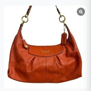 Authentic Coach "Ashley" Shoulder Bag. In "Burnt Orange" Color. Excellent Cond.